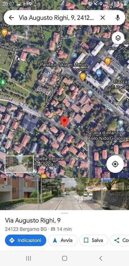 Villetta Rossini: Shared Apartment with Taxi Service Valbrembo Guest house